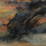 Orage au crépuscule